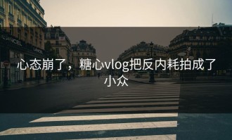 心态崩了，糖心vlog把反内耗拍成了小众