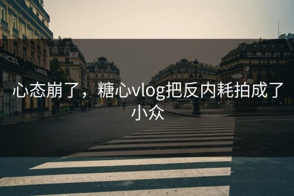 心态崩了，糖心vlog把反内耗拍成了小众