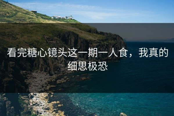 看完糖心镜头这一期一人食，我真的细思极恐