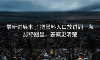 最新进展来了 把黑料入口放进同一条脉络图里，答案更清楚