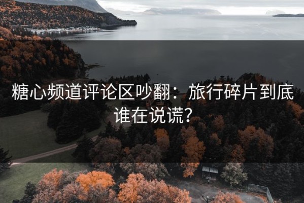 糖心频道评论区吵翻：旅行碎片到底谁在说谎？